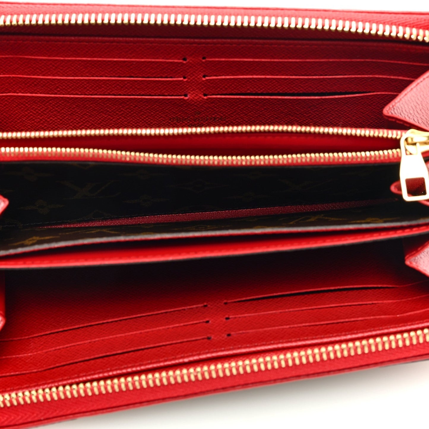 LOUIS VUITTON MONOGRAM RETIRO ZIPPY WALLET IN CHERRY