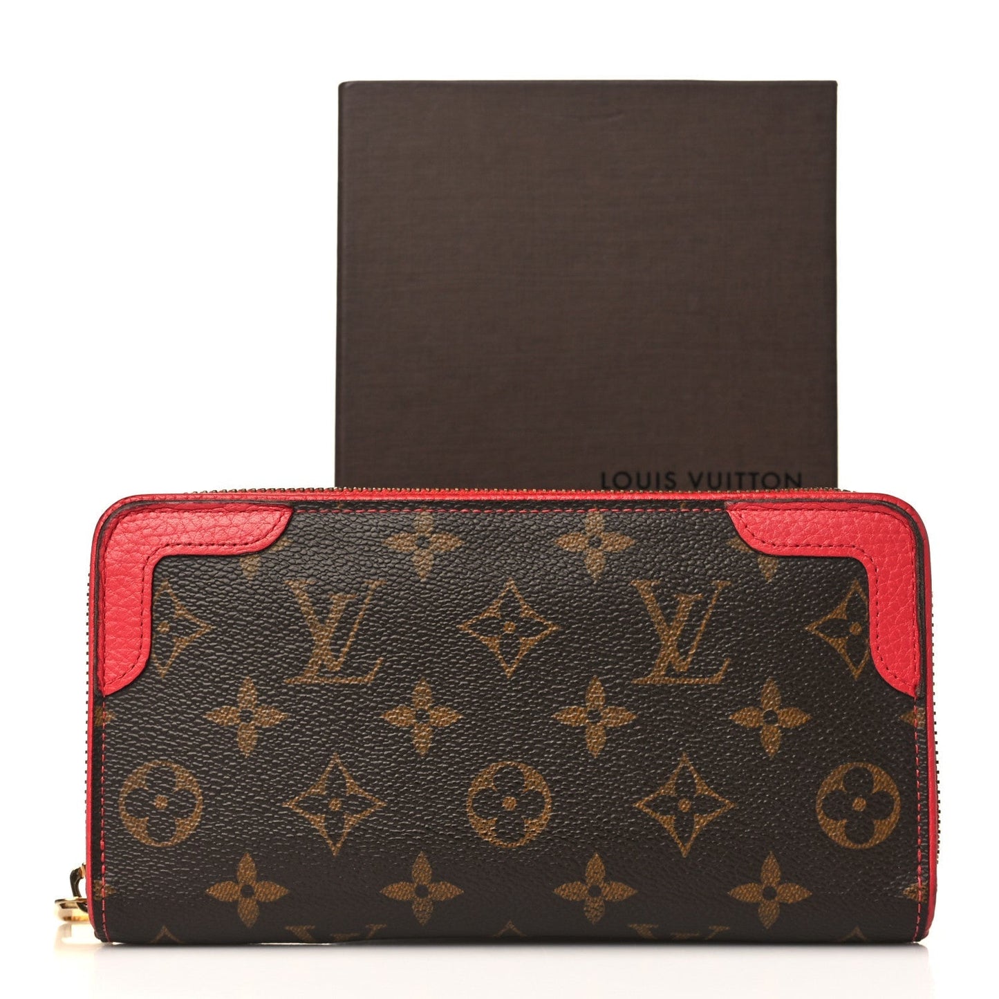 LOUIS VUITTON MONOGRAM RETIRO ZIPPY WALLET IN CHERRY