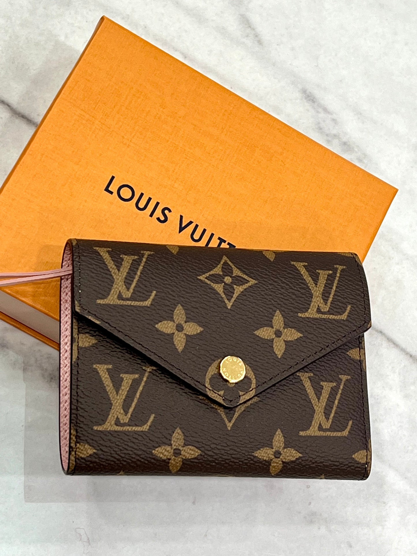 LOUIS VUITTON MONOGRAM VICTORINE WALLET ROSE BALLERINE
