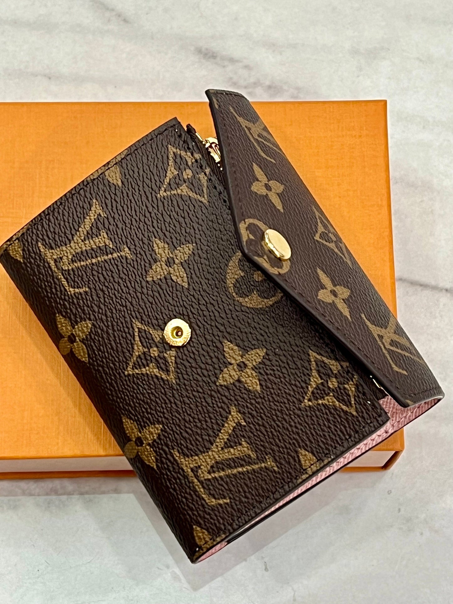 LOUIS VUITTON MONOGRAM VICTORINE WALLET ROSE BALLERINE