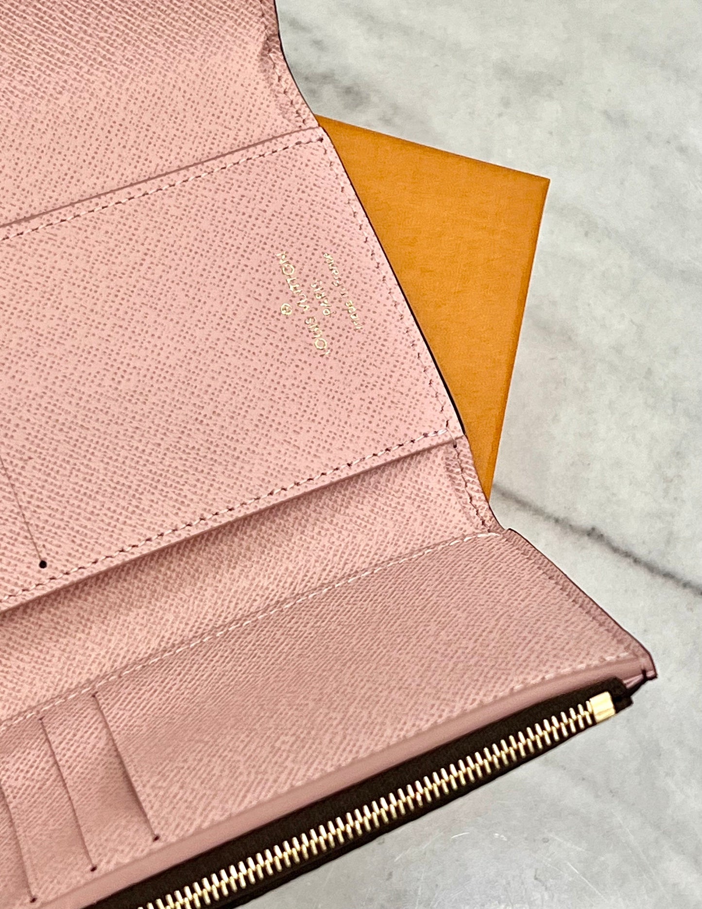LOUIS VUITTON MONOGRAM VICTORINE WALLET ROSE BALLERINE