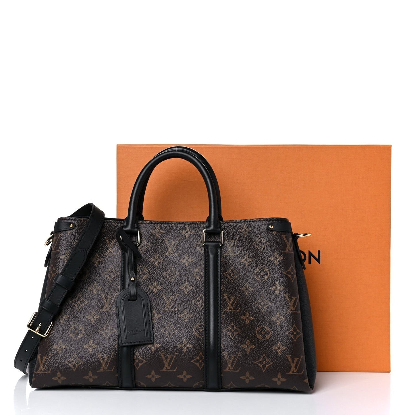 LOUIS VUITTON MONOGRAM SOUFFLOT MM TOTE BAG