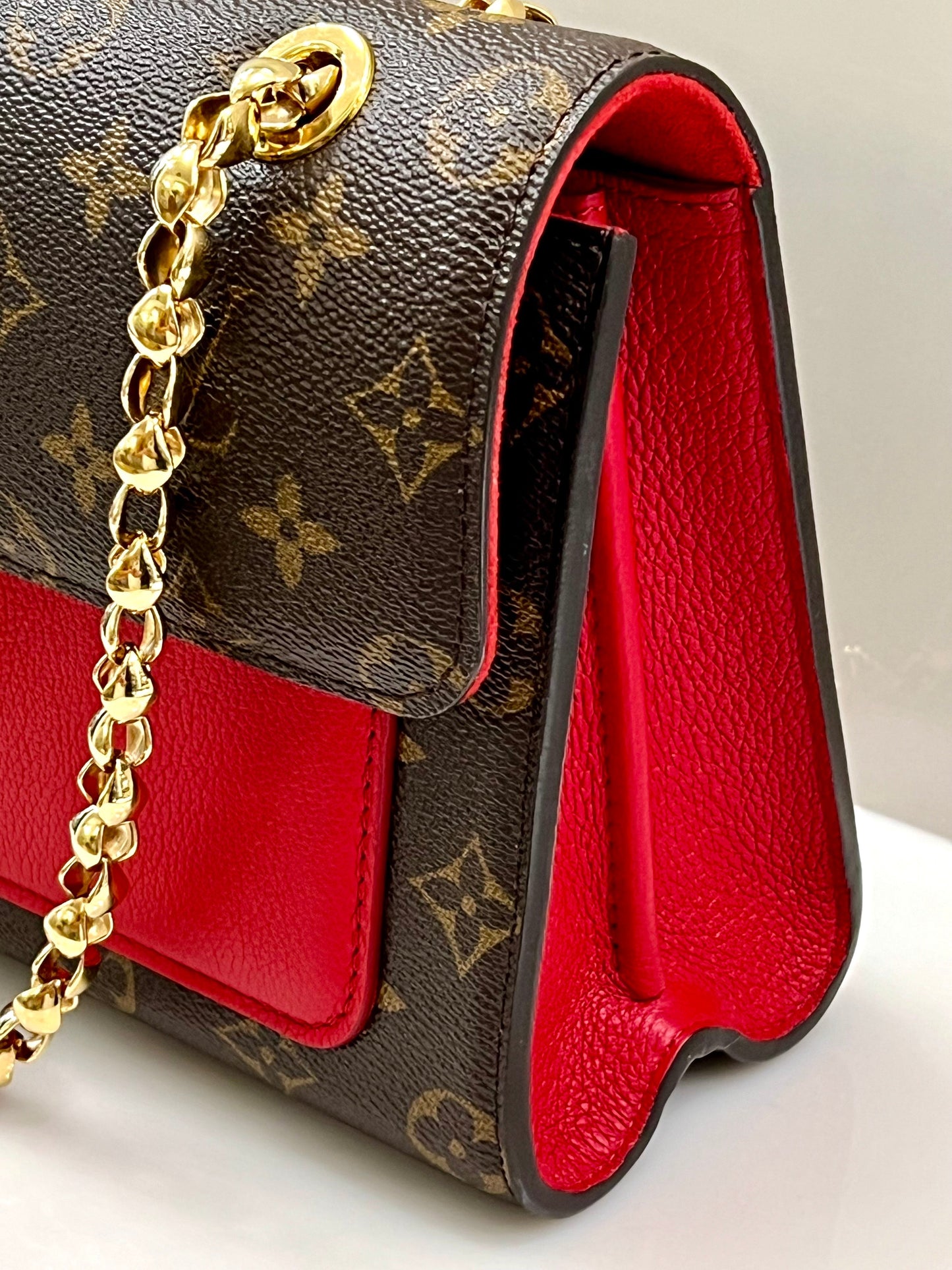 LOUIS VUITTON MONOGRAM VICTOIRE SHOULDER BAG CHERRY