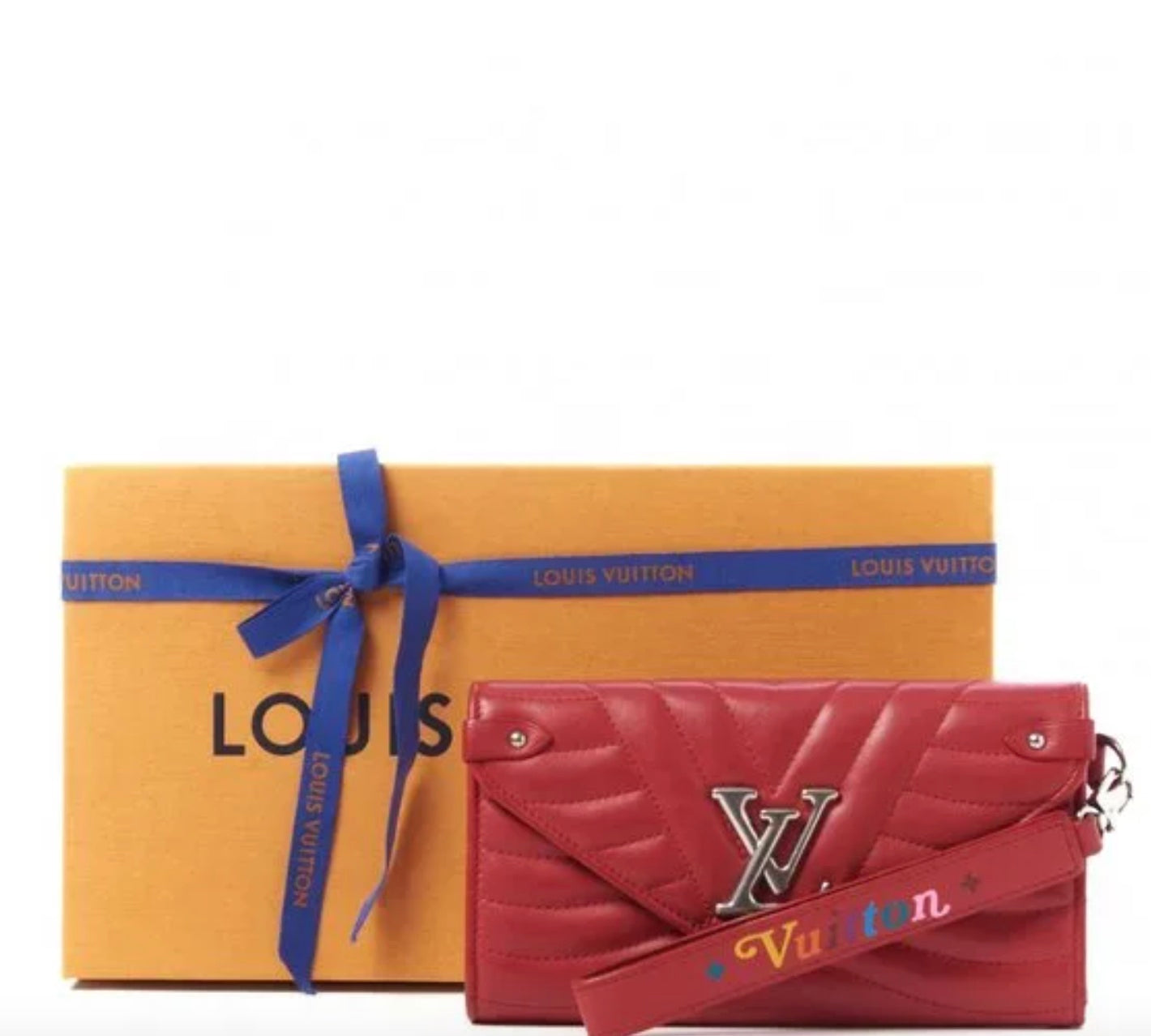 LOUIS VUITTON NEW WAVE LONG CALFSKIN WALLET WRISTLET