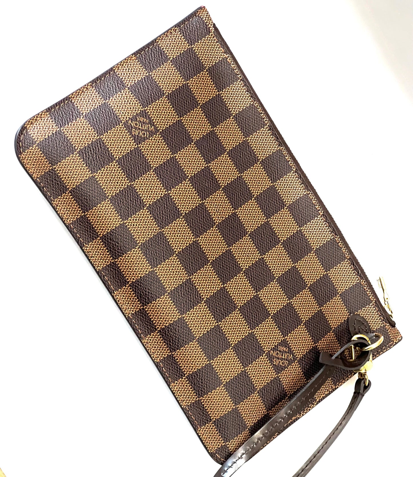 LOUIS VUITTON DAMIER EBENE NEVERFULL MM GM POCHETTE