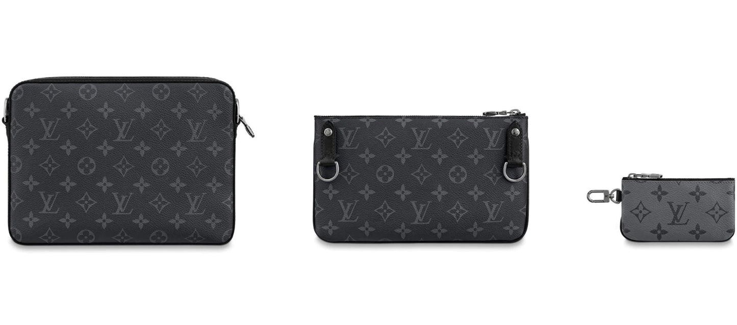 LOUIS VUITTON REVERSE MONOGRAM ECLIPSE TRIO MESSENGER BAG