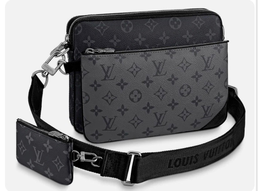 LOUIS VUITTON REVERSE MONOGRAM ECLIPSE TRIO MESSENGER BAG