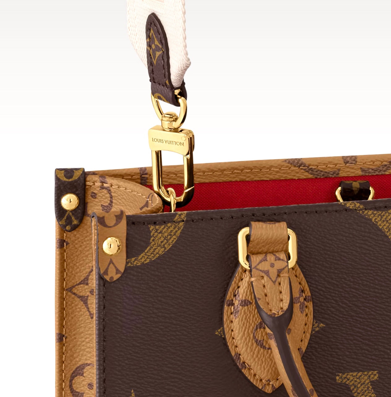 LOUIS VUITTON REVERSE MONOGRAM GIANT ONTHEGO TOTE BAG PM