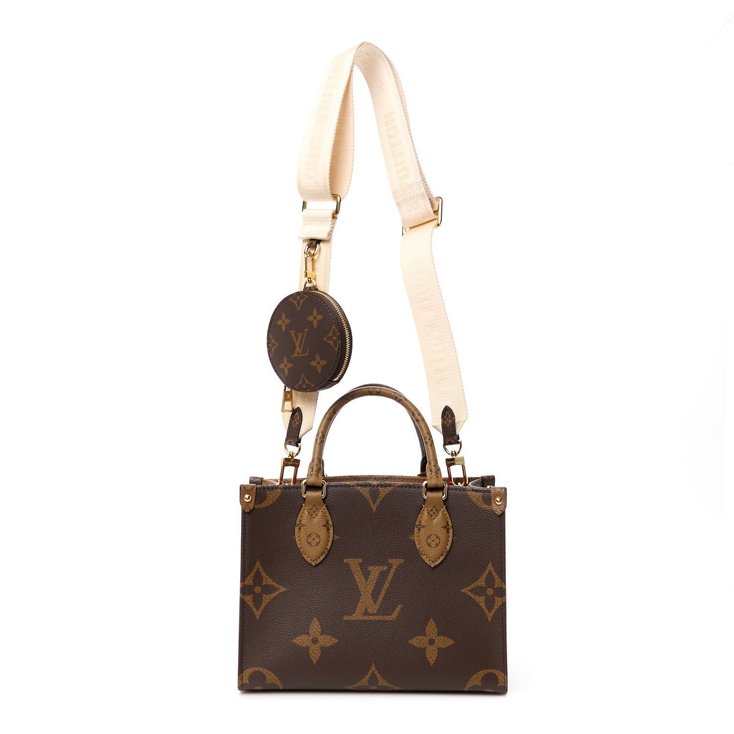 LOUIS VUITTON REVERSE MONOGRAM GIANT ONTHEGO TOTE BAG PM