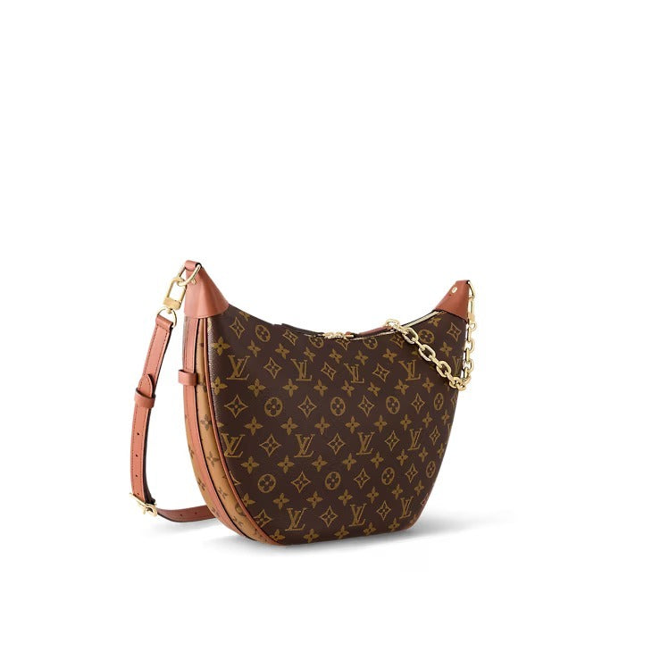 LOUIS VUITTON REVERSE MONOGRAM LOOP HOBO BAG WITH POCHETTE