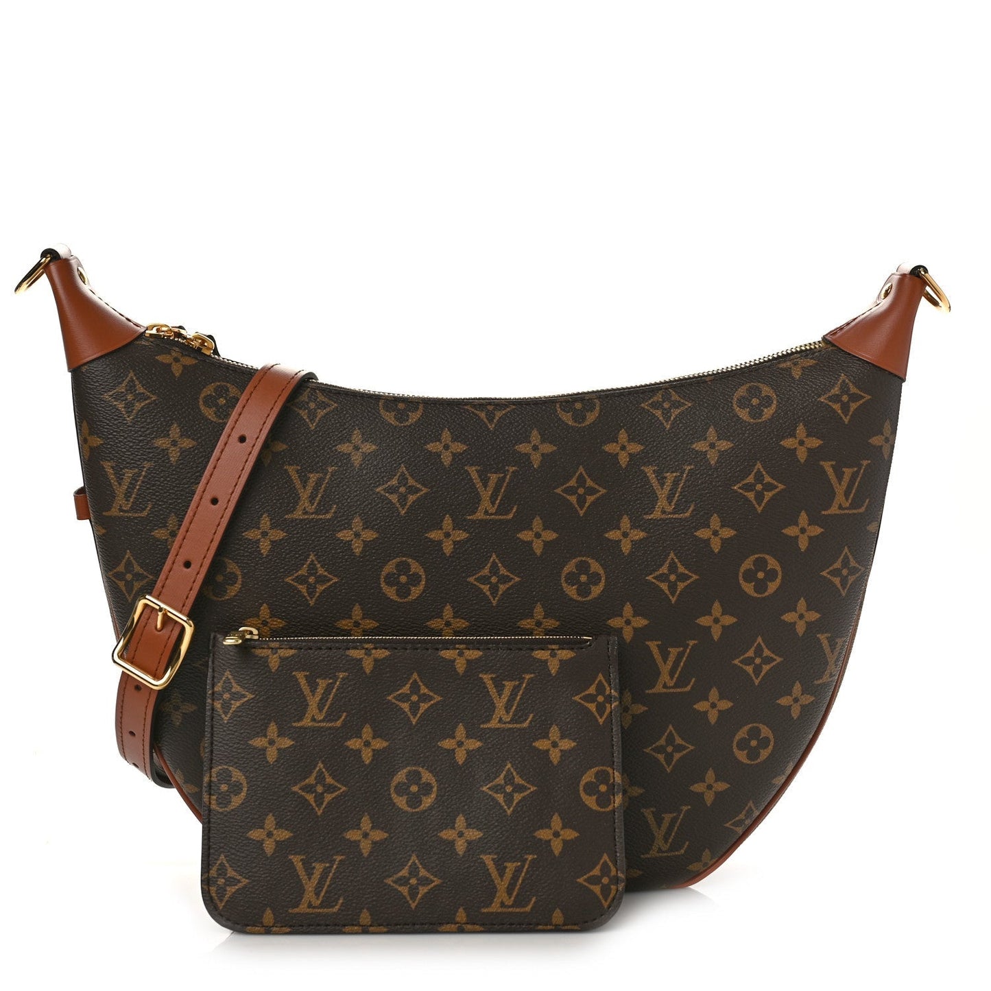 LOUIS VUITTON REVERSE MONOGRAM LOOP HOBO BAG WITH POCHETTE