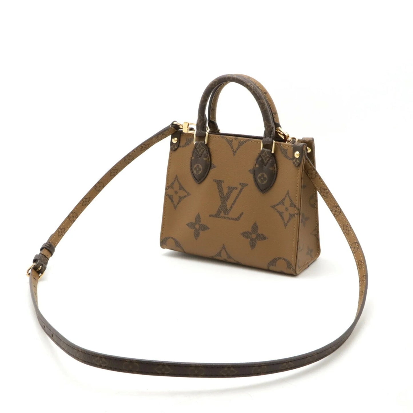 LOUIS VUITTON REVERSE MONOGRAM GIANT "ONTHEGO" BB TOTE BAG
