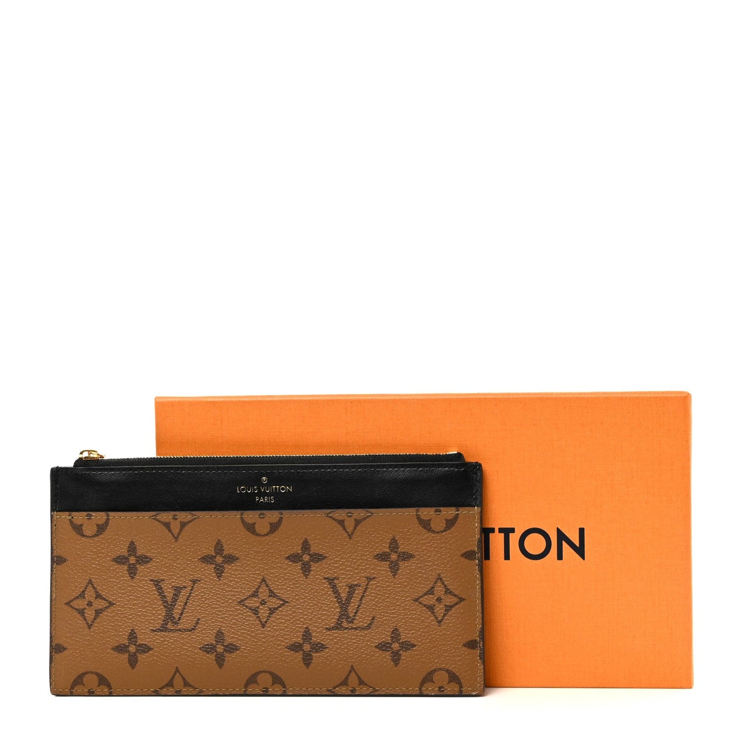 LOUIS VUITTON REVERSE MONOGRAM SLIM PURSE WALLET