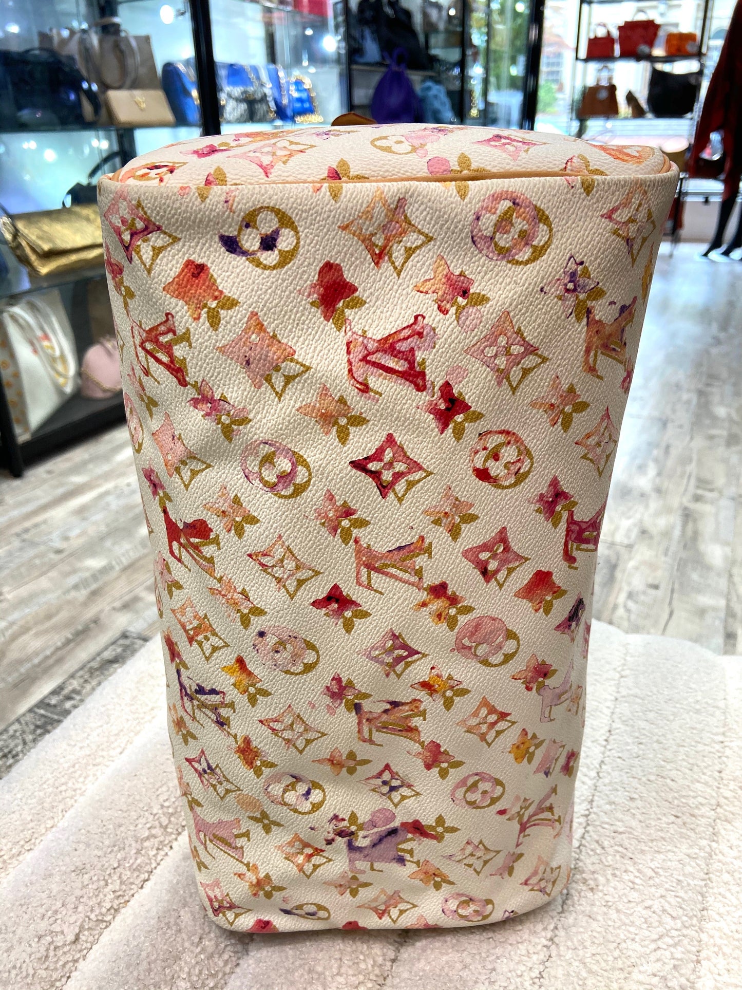 LOUIS VUITTON X RICHARD PRINCE MONOGRAM WATERCOLOR AQUARELLE SPEEDY 35 BAG