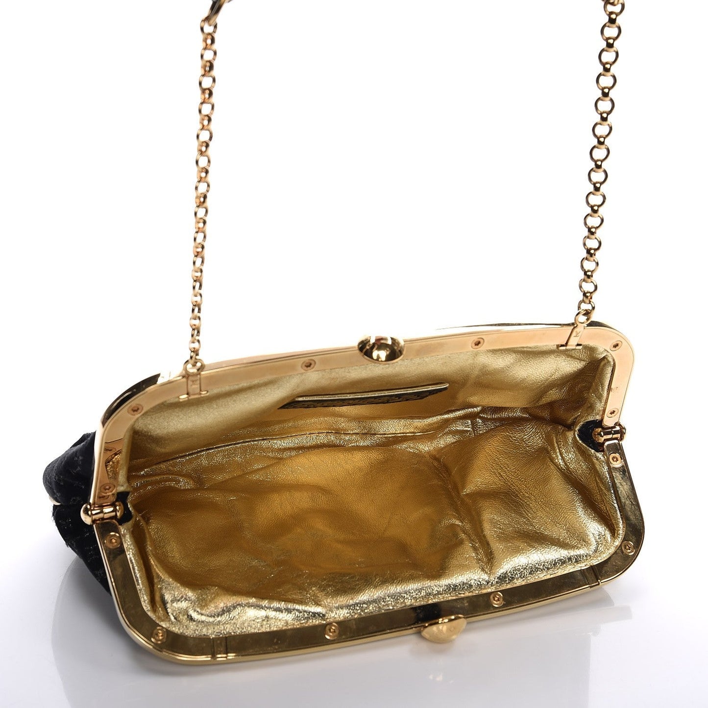LOUIS VUITTON SATIN MONOGRAM AUMONIERE CLUTCH BAG