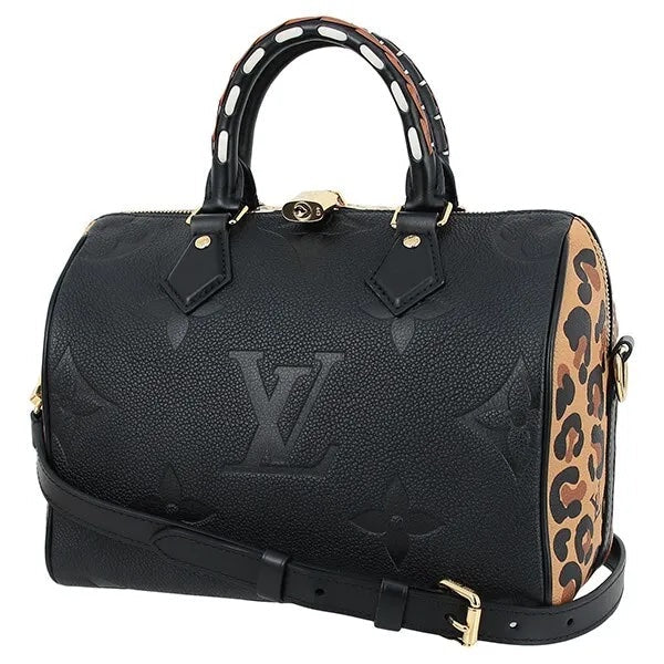 LOUIS VUITTON EMPREINTE GIANT MONOGRAM WILD AT HEART SPEEDY BANDOULIERE 25 SHOULDER BAG