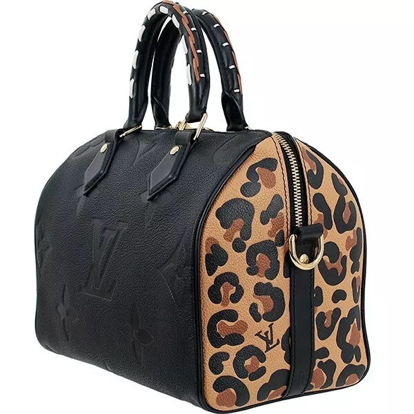 LOUIS VUITTON EMPREINTE GIANT MONOGRAM WILD AT HEART SPEEDY BANDOULIERE 25 SHOULDER BAG