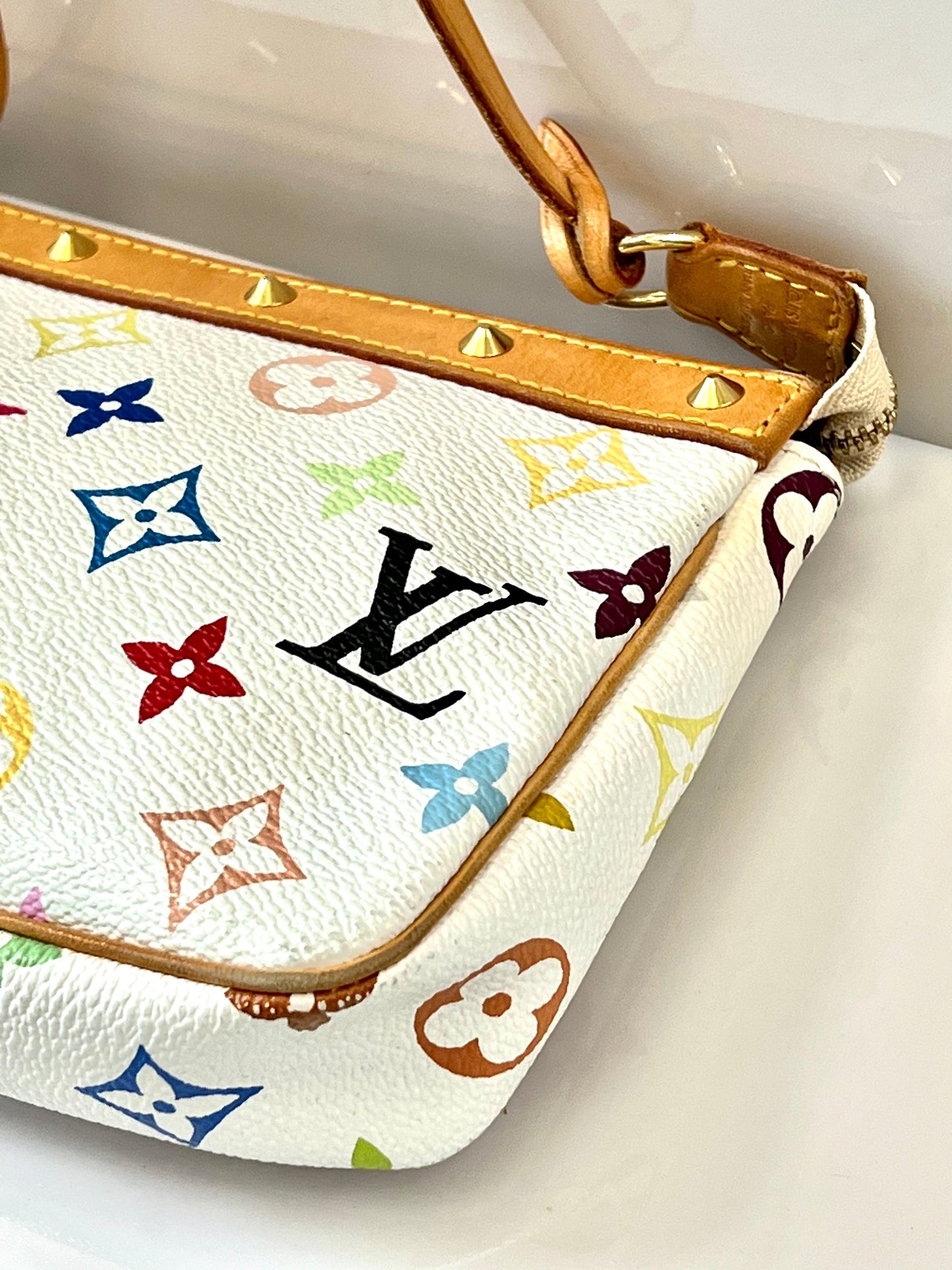 LOUIS VUITTON TAKASHI MURAKAMI MULTICOLOR MONOGRAM POCHETTE
