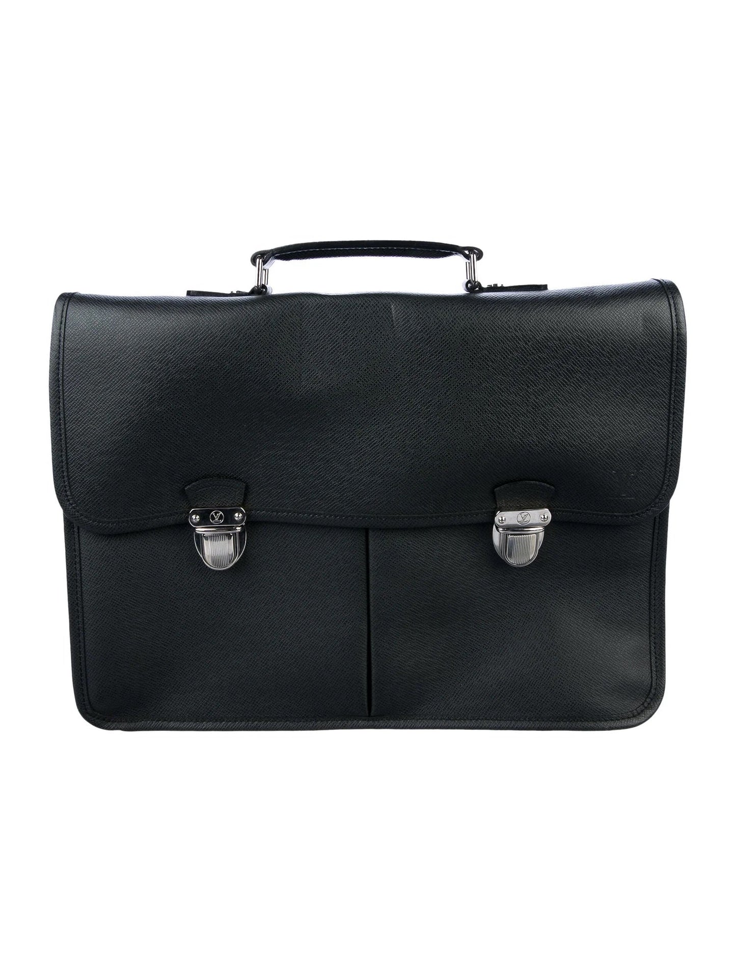 LOUIS VUITTON TAIGA LEATHER ANTON BRIEFCASE WITH SHOULDER STRAP