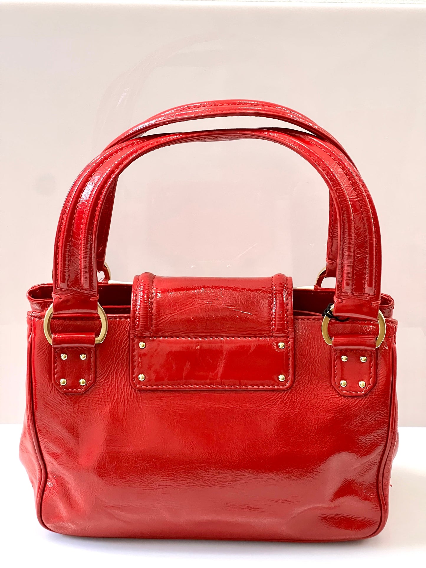LOUIS VUITTON VERNIS LEATHER CRUISE SAC BICOLOR HANDBAG