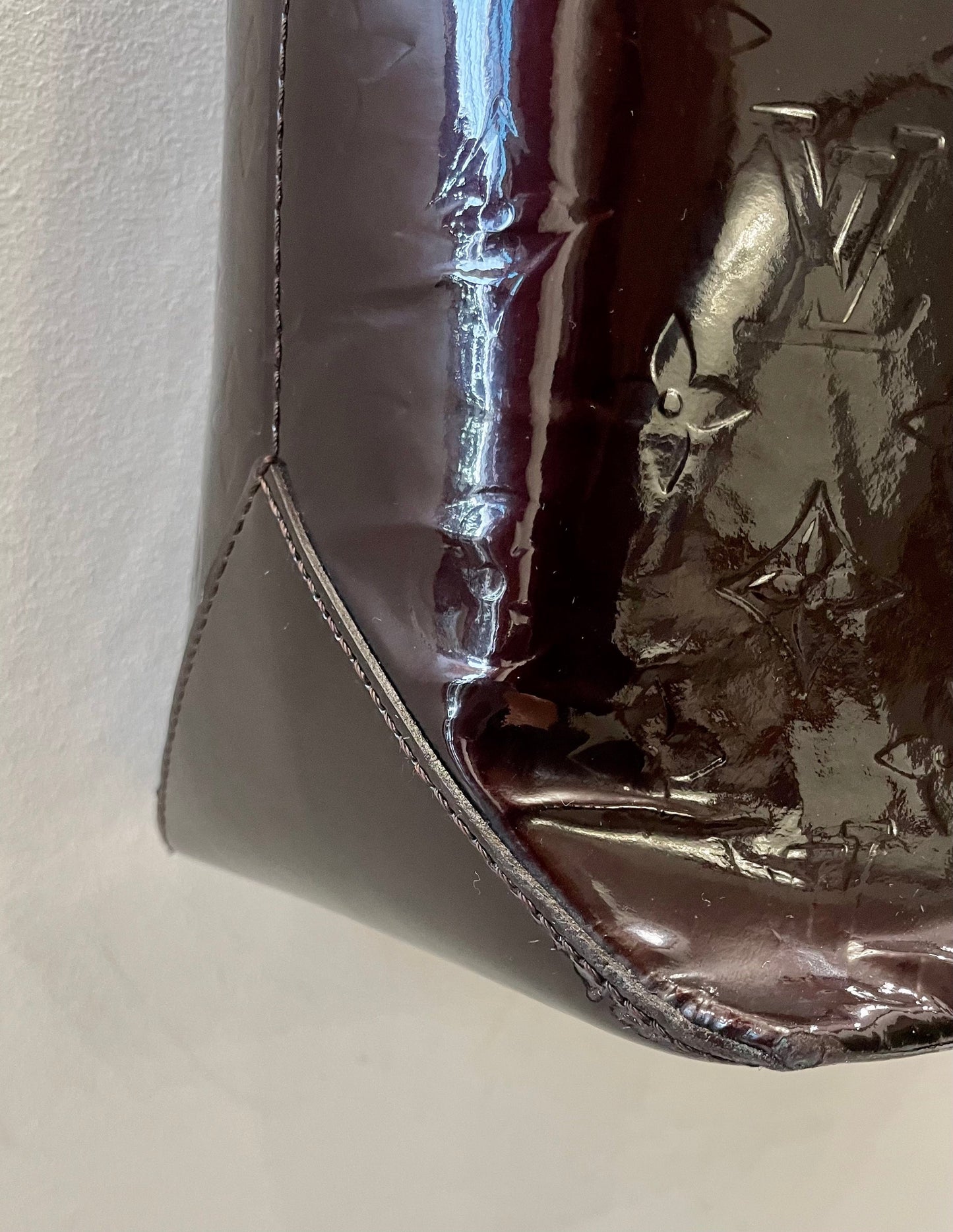 LOUIS VUITTON MONOGRAM VERNIS WILSHIRE GM TOTE BAG