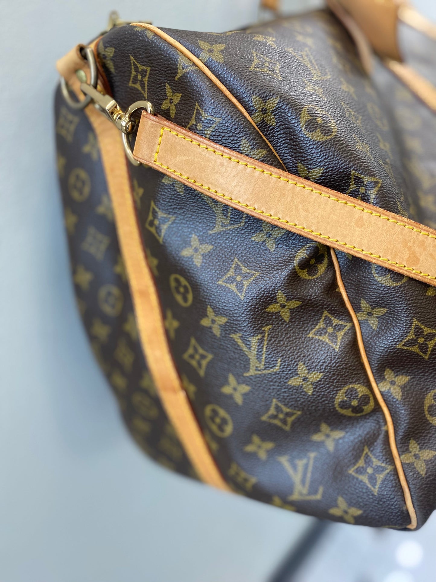 LOUIS VUITTON VINTAGE MONOGRAM KEEPALL 60 DUFFLE BAG
