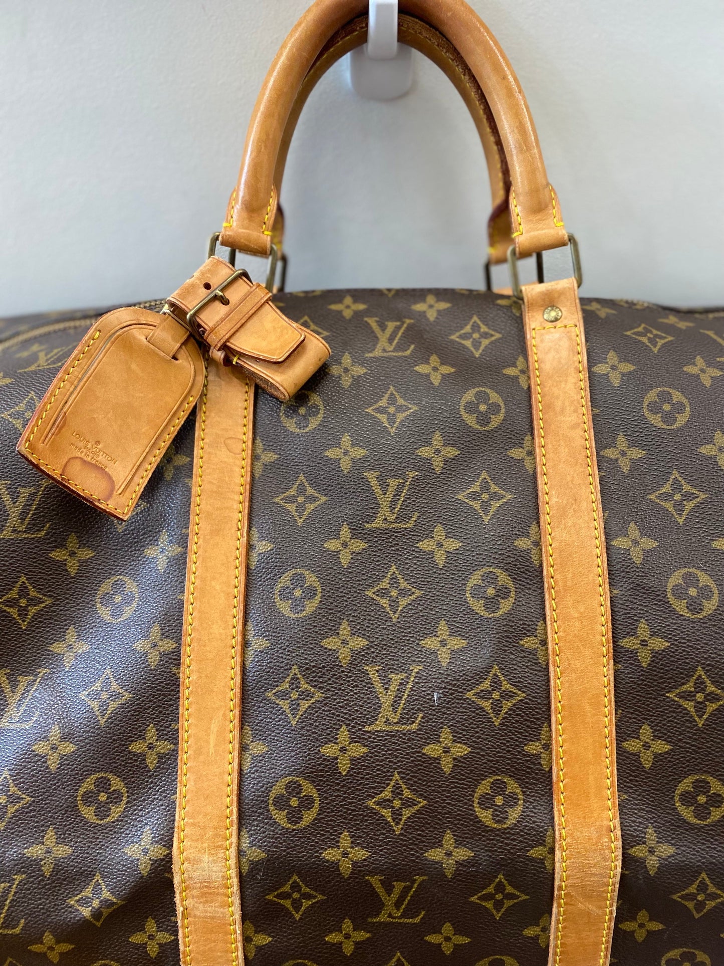 LOUIS VUITTON VINTAGE MONOGRAM KEEPALL 60 DUFFLE BAG