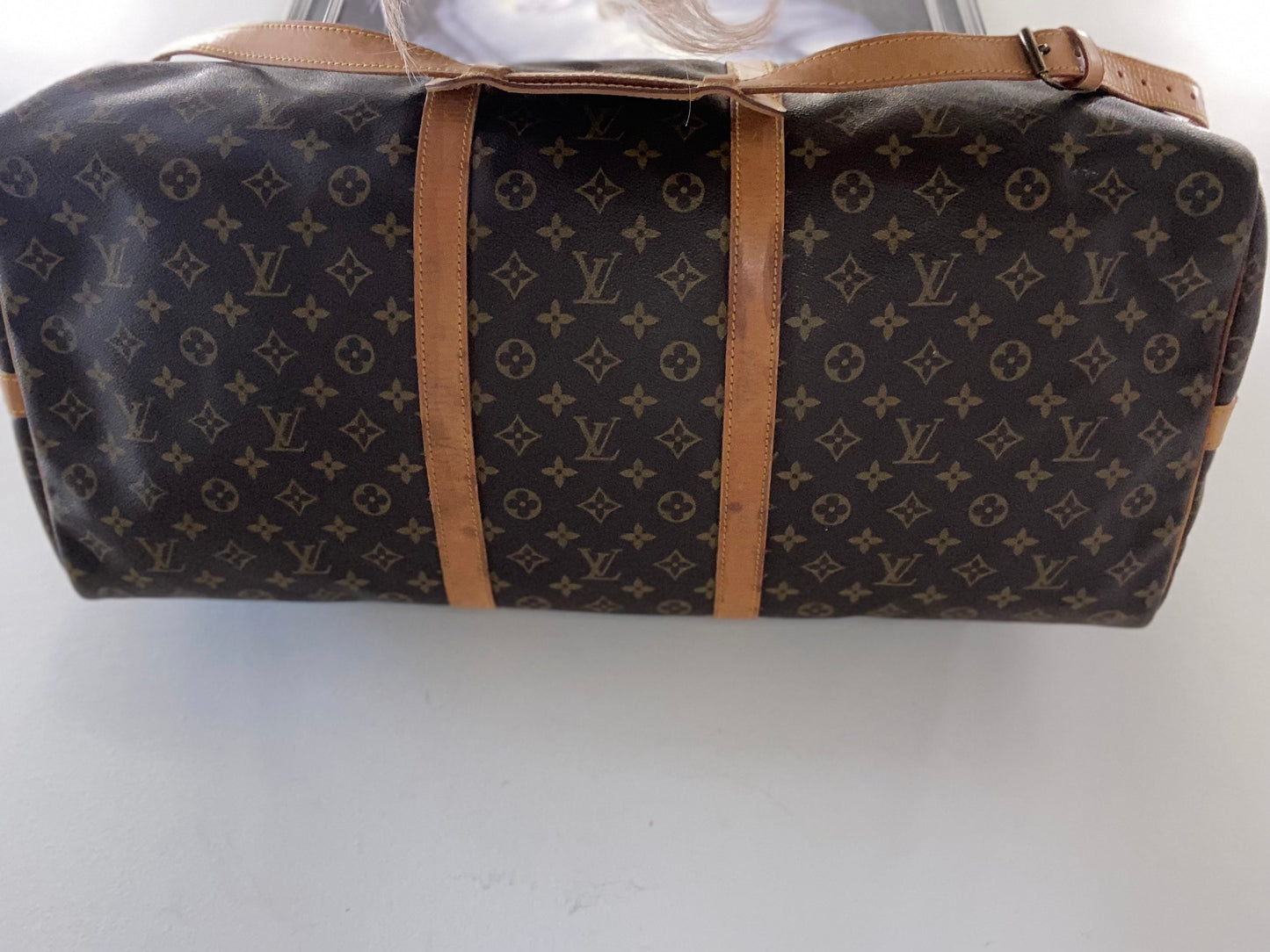 LOUIS VUITTON VINTAGE MONOGRAM KEEPALL 60 DUFFLE BAG