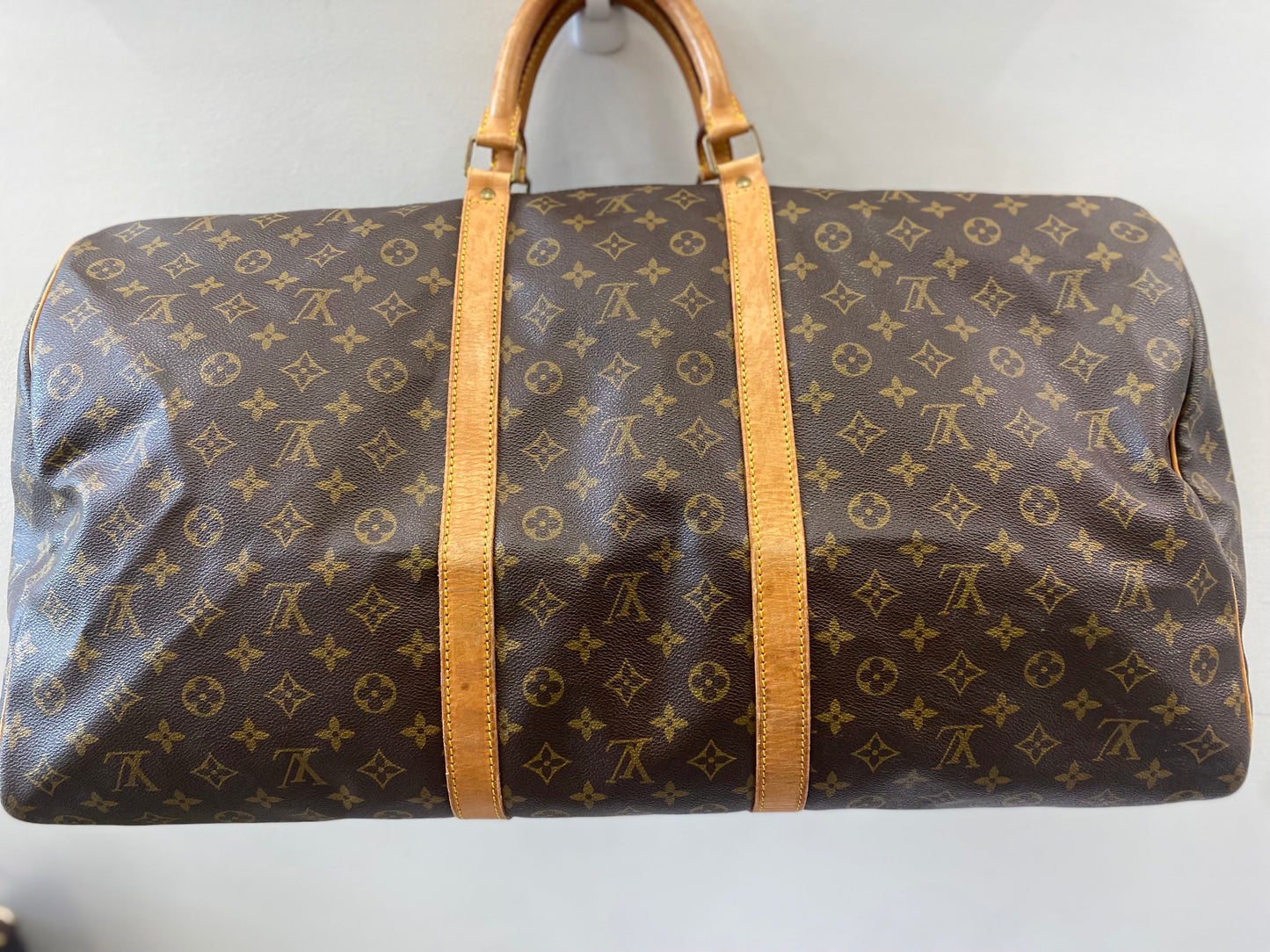 LOUIS VUITTON VINTAGE MONOGRAM KEEPALL 60 DUFFLE BAG