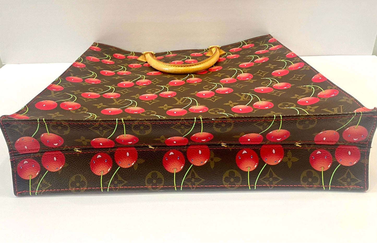 LOUIS VUITTON X TAKASHI MURAKAMI MONOGRAM CERISES SACE PLAT TOTE