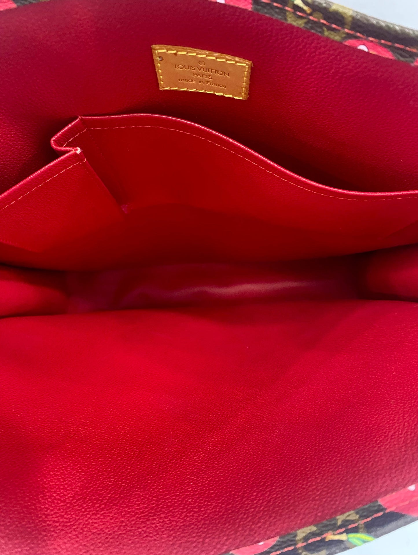 LOUIS VUITTON X TAKASHI MURAKAMI MONOGRAM CERISES SACE PLAT TOTE
