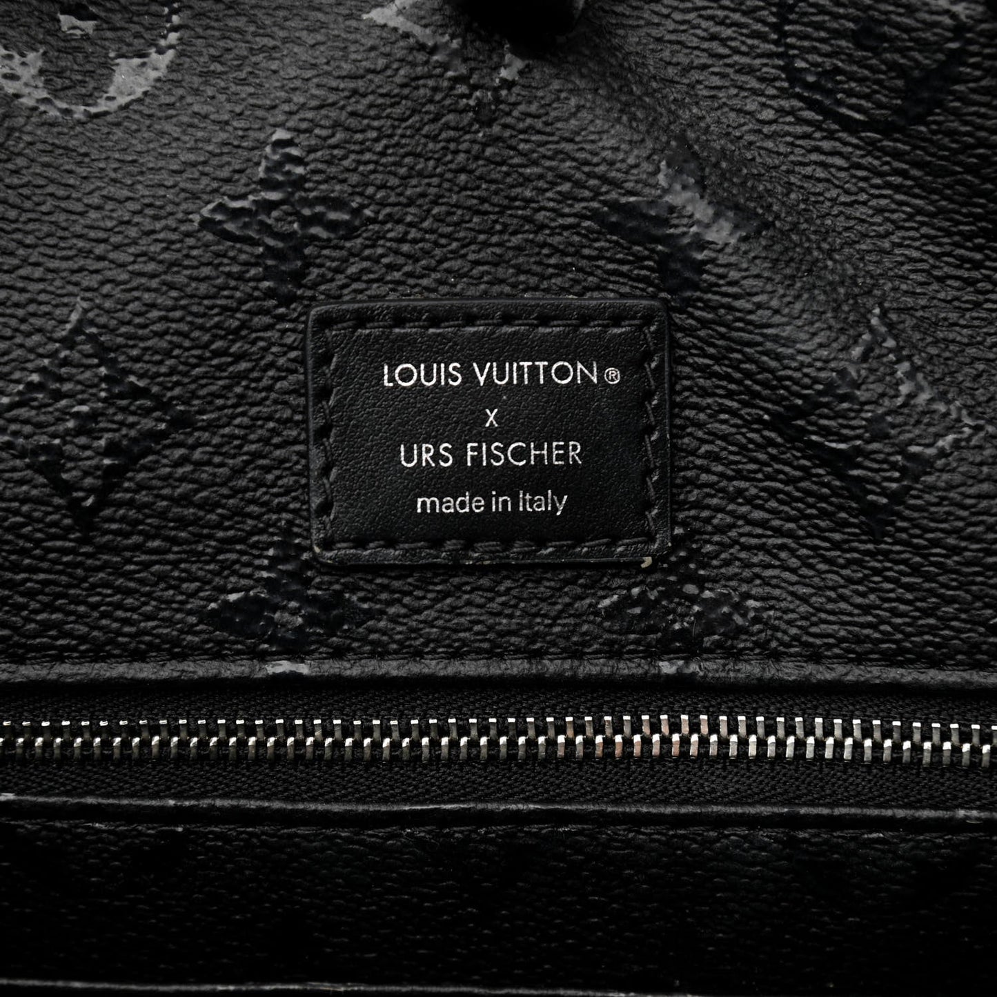 LOUIS VUITTON X URS FISCHER TUFTED MONOGRAM CABAS TOTE BAG