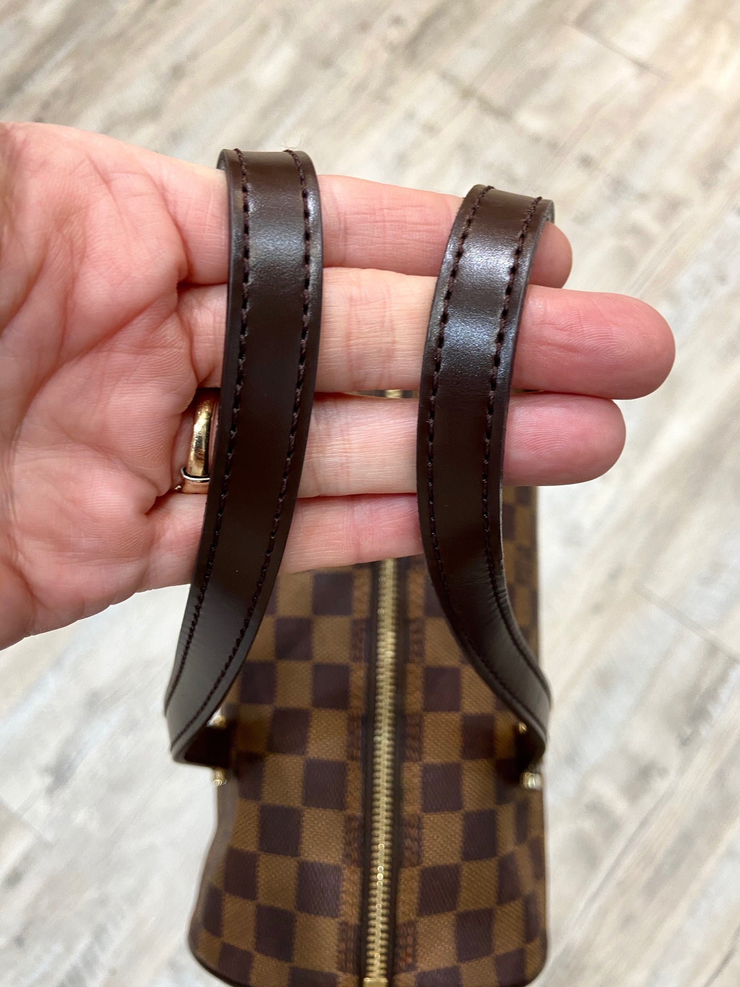 LOUIS VUITTON DAMIER EBENE PAPILLON 30 HANDBAG