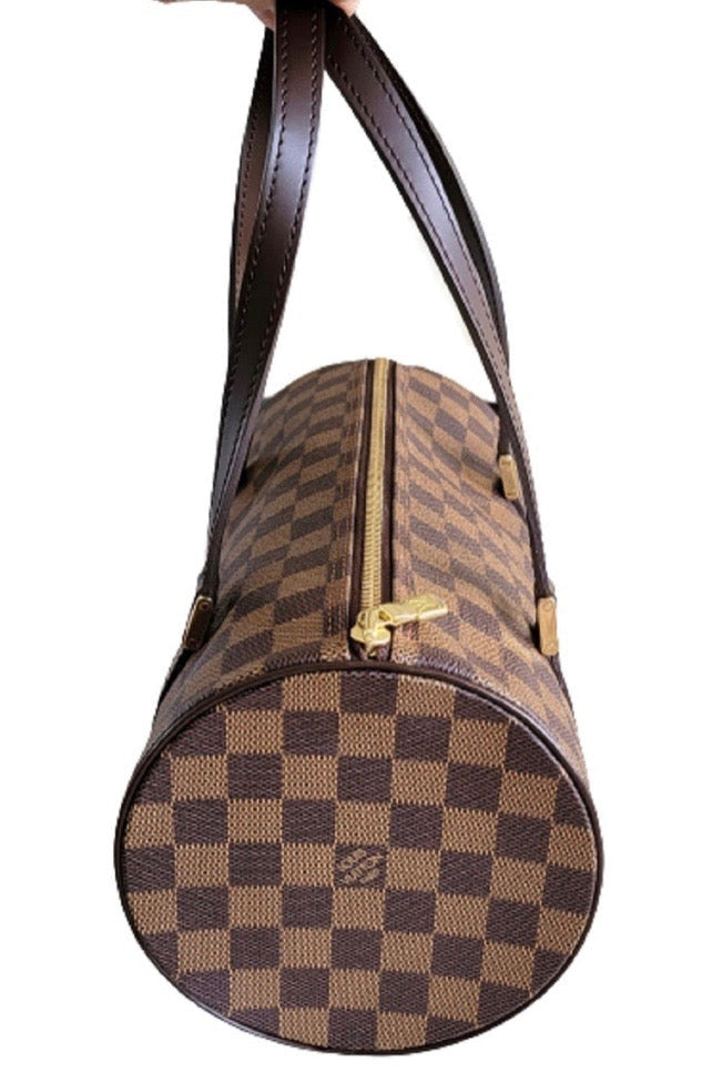 LOUIS VUITTON DAMIER EBENE PAPILLON 30 HANDBAG