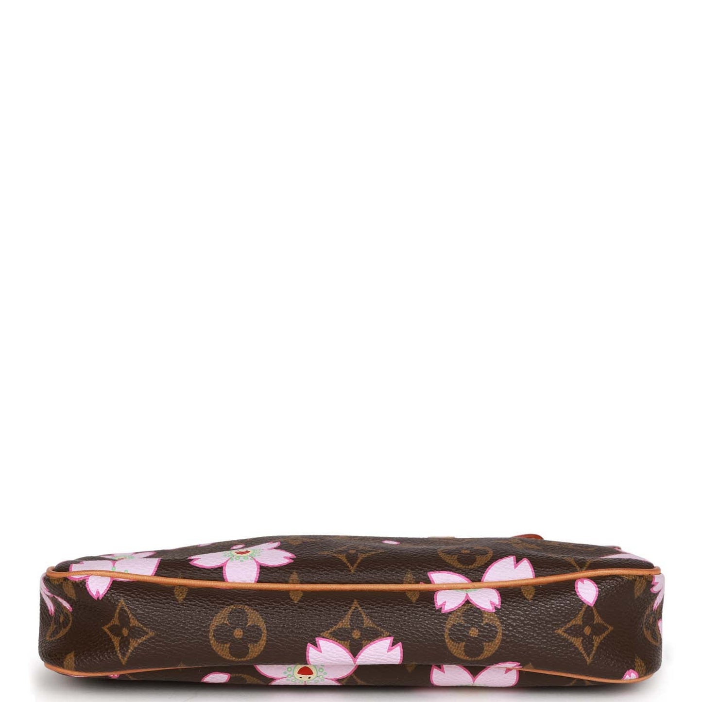 Louis Vuitton Vintage x Takashi Murakami Monogram Cherry Blossom Pochette Gold Hardware