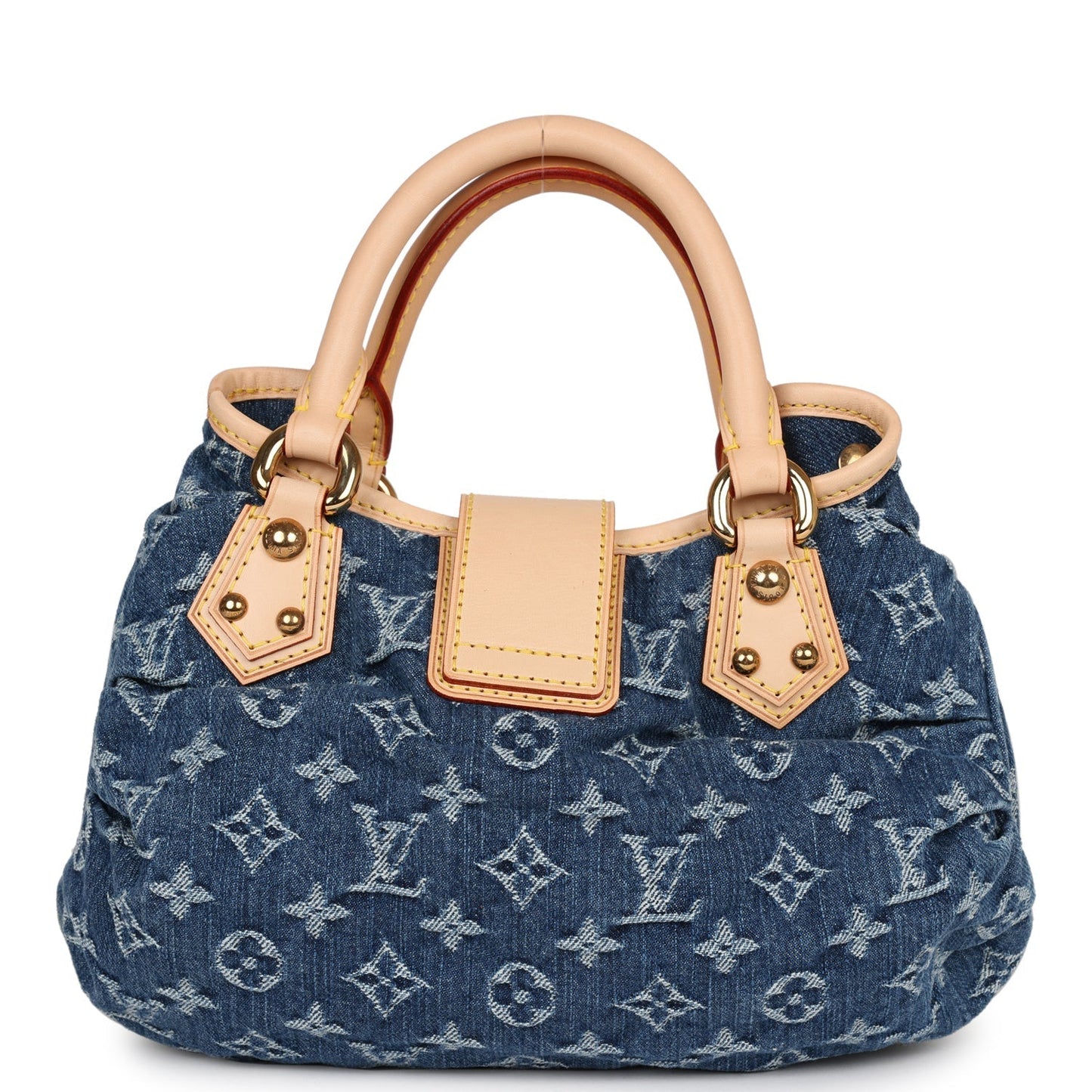 Louis Vuitton Vintage Blue Monogram Denim Pleaty