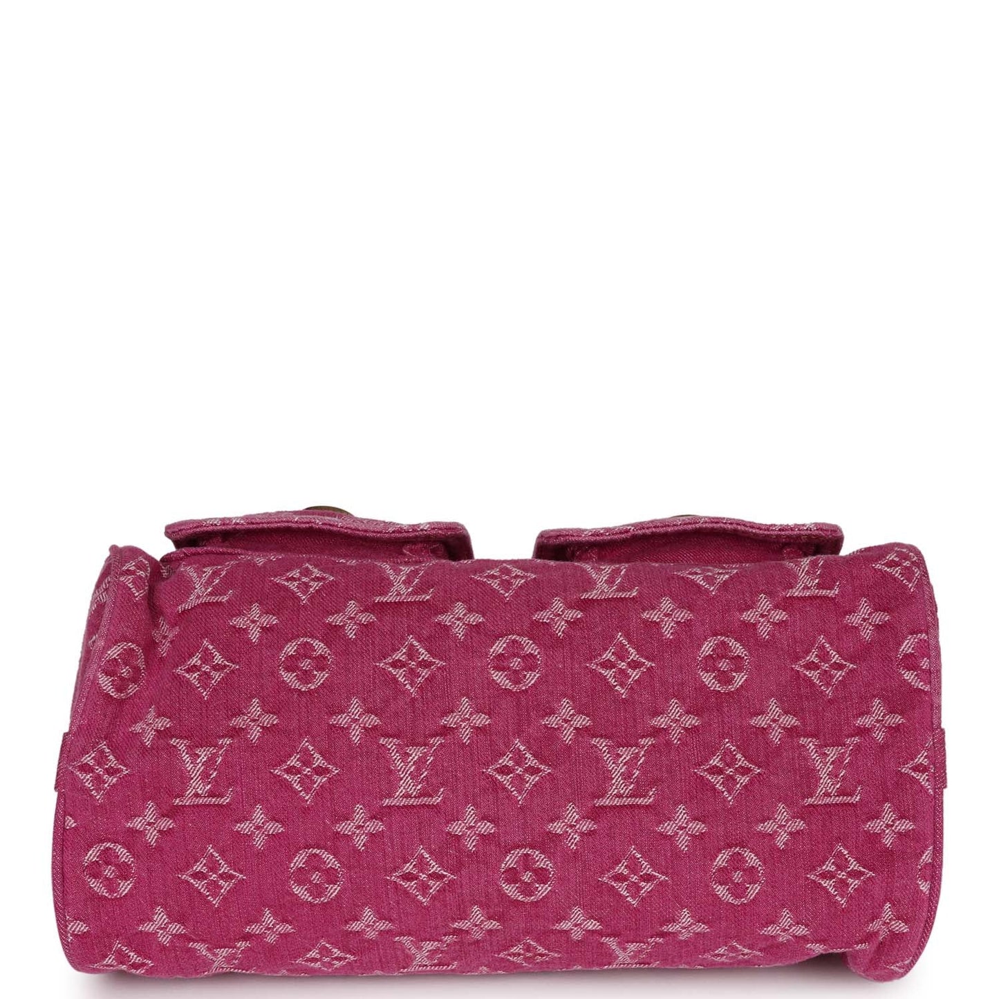 Louis Vuitton Vintage Neo Speedy Pink Denim Monogram Gold Hardware