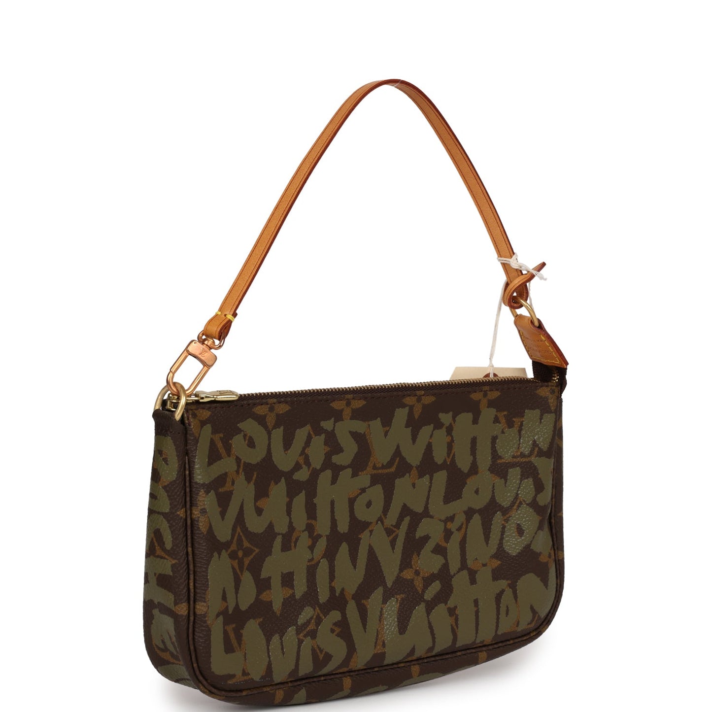 Louis Vuitton Vintage x Stephen Sprouse Pochette Accessories Khaki Graffiti Gold Hardware
