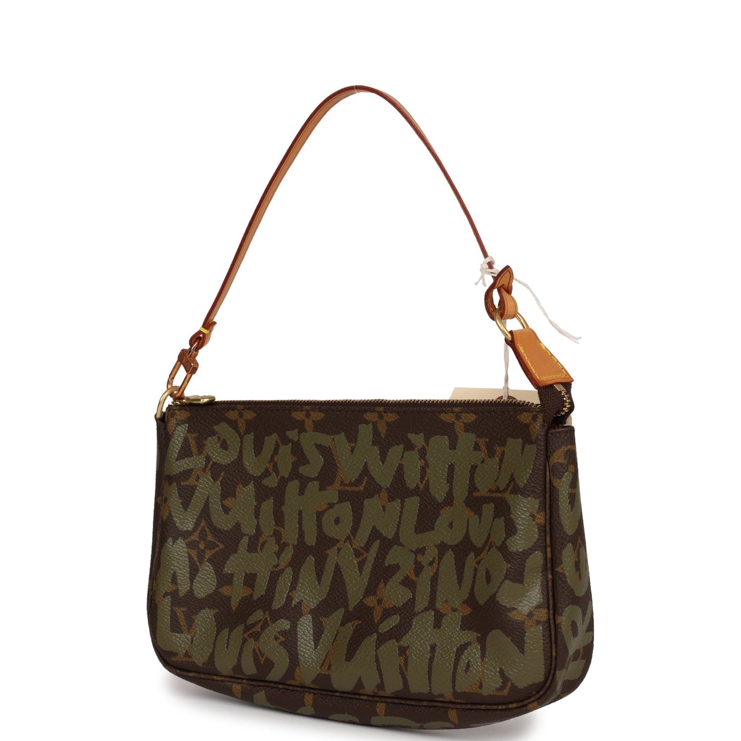 Louis Vuitton Vintage x Stephen Sprouse Pochette Accessories Khaki Graffiti Gold Hardware