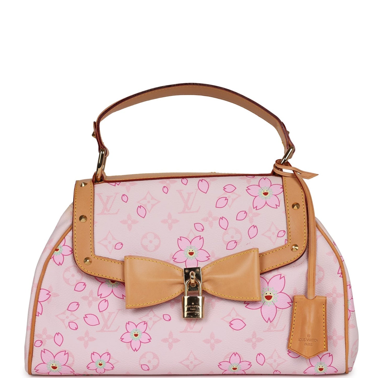 Louis Vuitton Vintage x Takashi Murakami Pink Monogram Cherry Blossom Sac Retro Gold Hardware