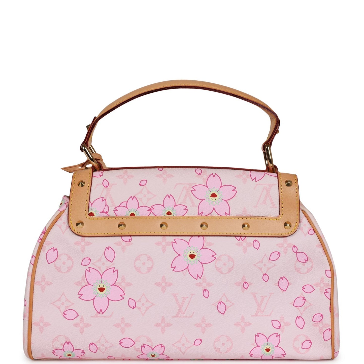 Louis Vuitton Vintage x Takashi Murakami Pink Monogram Cherry Blossom Sac Retro Gold Hardware