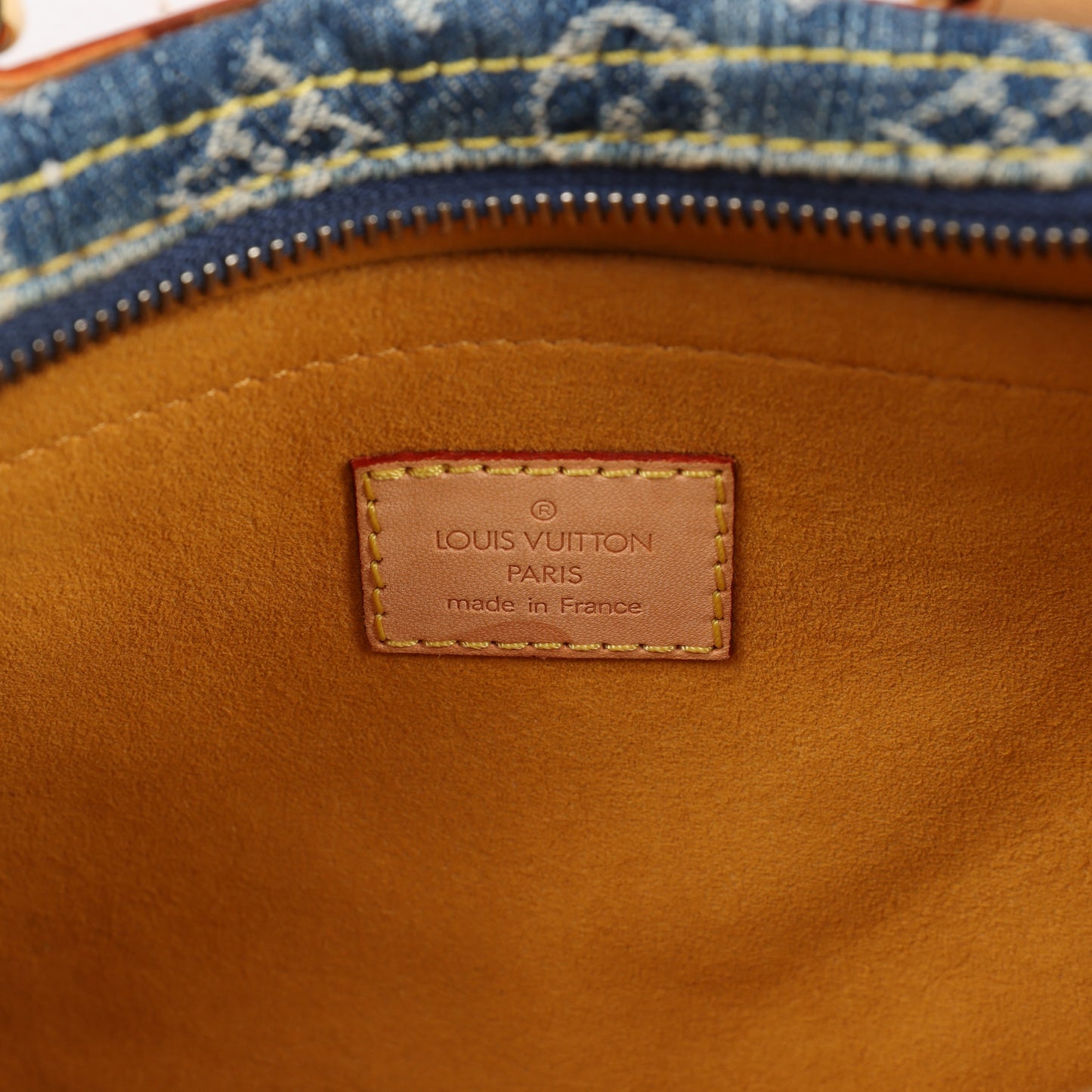 Louis Vuitton Vintage Neo Speedy Blue Denim Monogram Gold Hardware