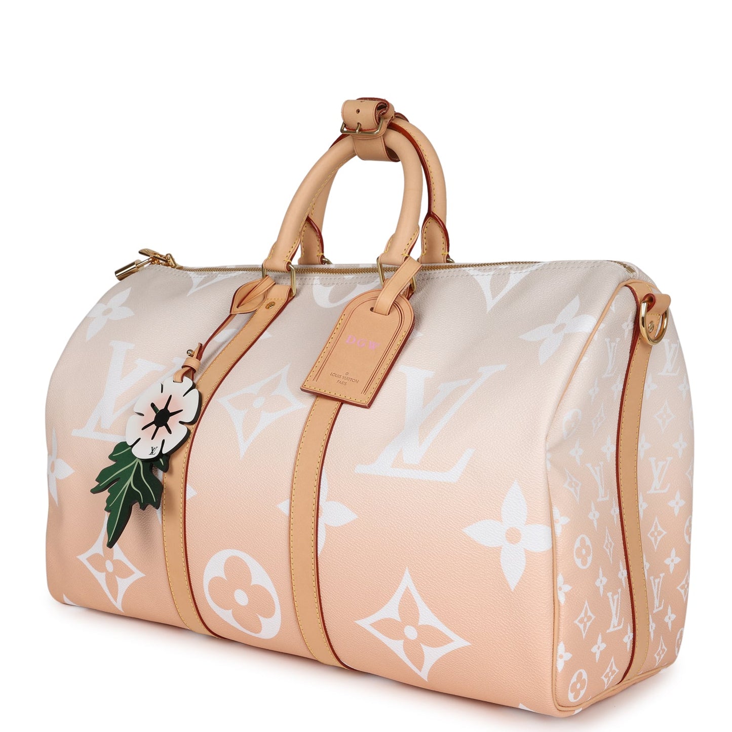 Louis Vuitton Keepall 45 Bandouliere By The Pool Mist Monogram Gold Hardware