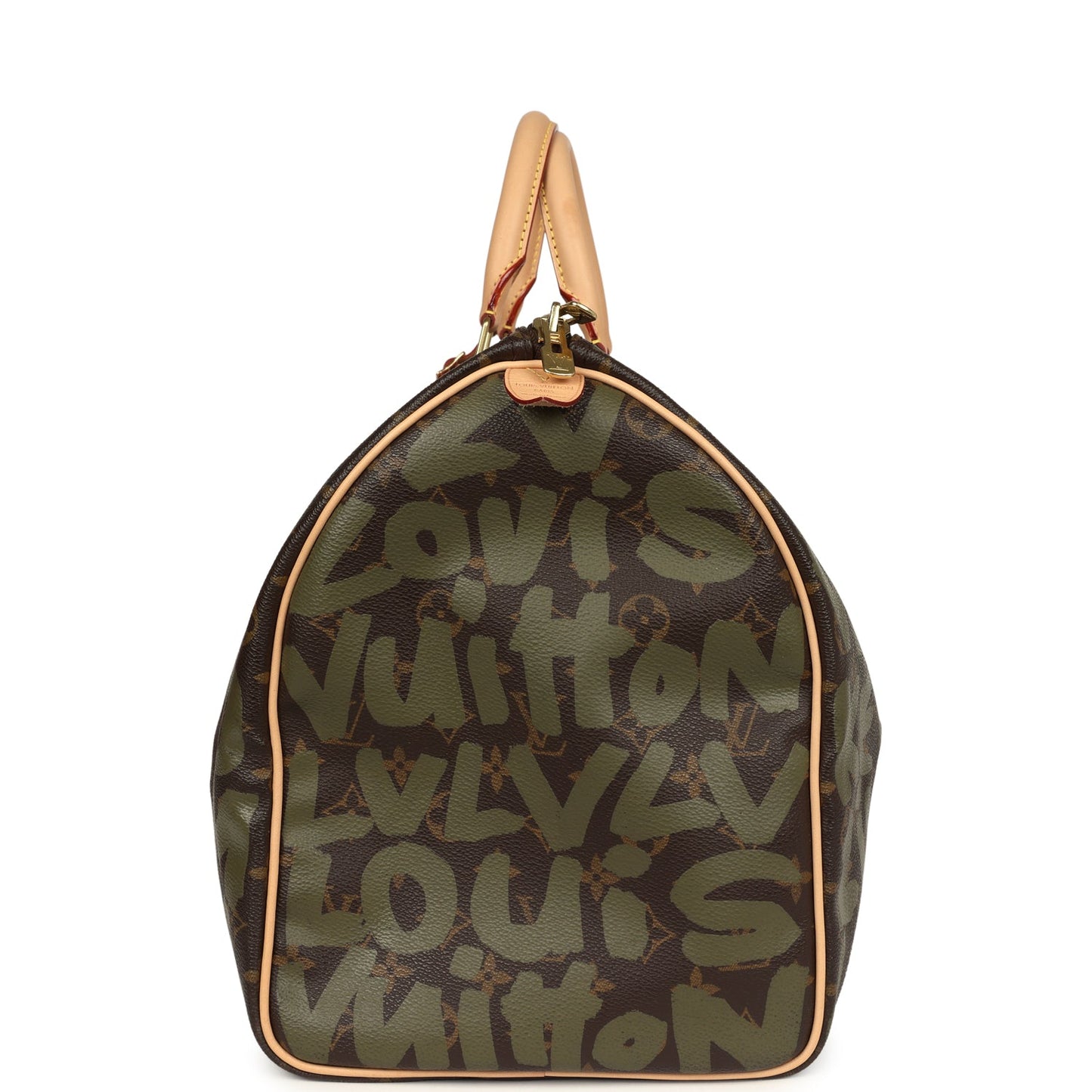 Louis Vuitton Vintage x Stephen Sprouse Keepall 50 Khaki Graffiti Gold Hardware