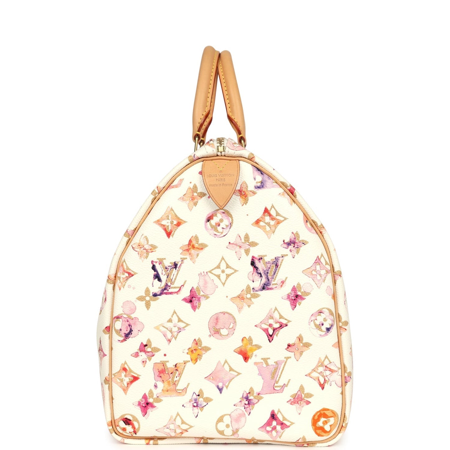 Louis Vuitton x Richard Prince Speedy 35 White Watercolor Aquarelle Monogram