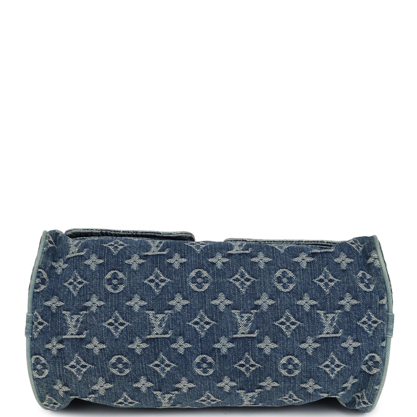 Louis Vuitton Vintage Neo Speedy Blue Denim Monogram Gold Hardware