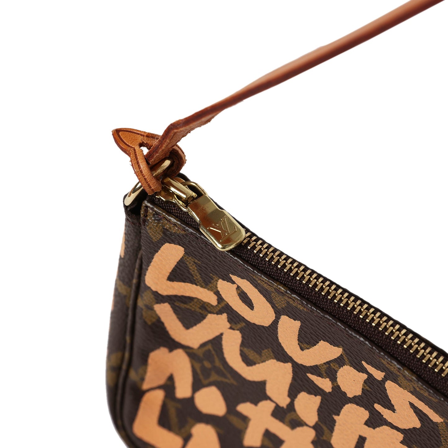Louis Vuitton Vintage x Stephen Sprouse Pochette Accessories Peach Graffiti Gold Hardware
