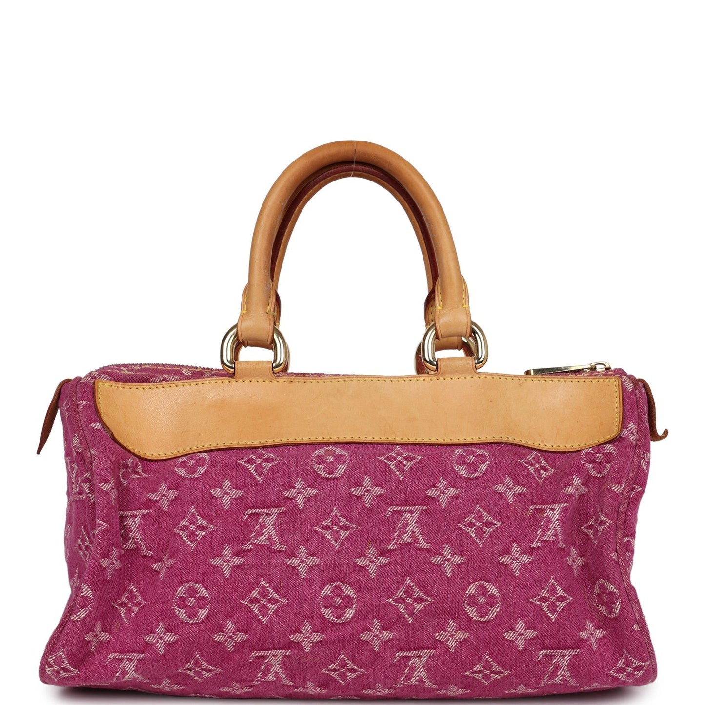 Louis Vuitton Vintage Neo Speedy Pink Denim Monogram Gold Hardware