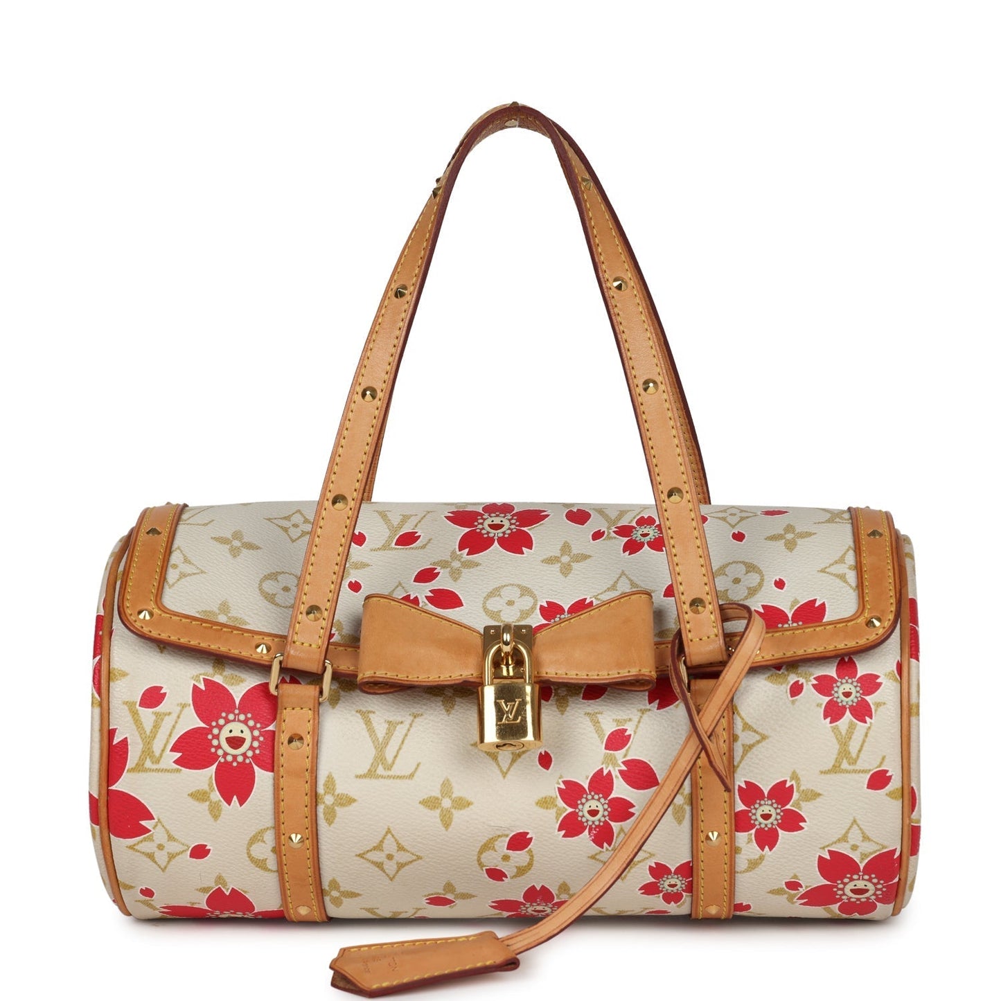 Louis Vuitton Vintage X Takashi Murakami Red Cherry Blossom Papillon Gold Hardware