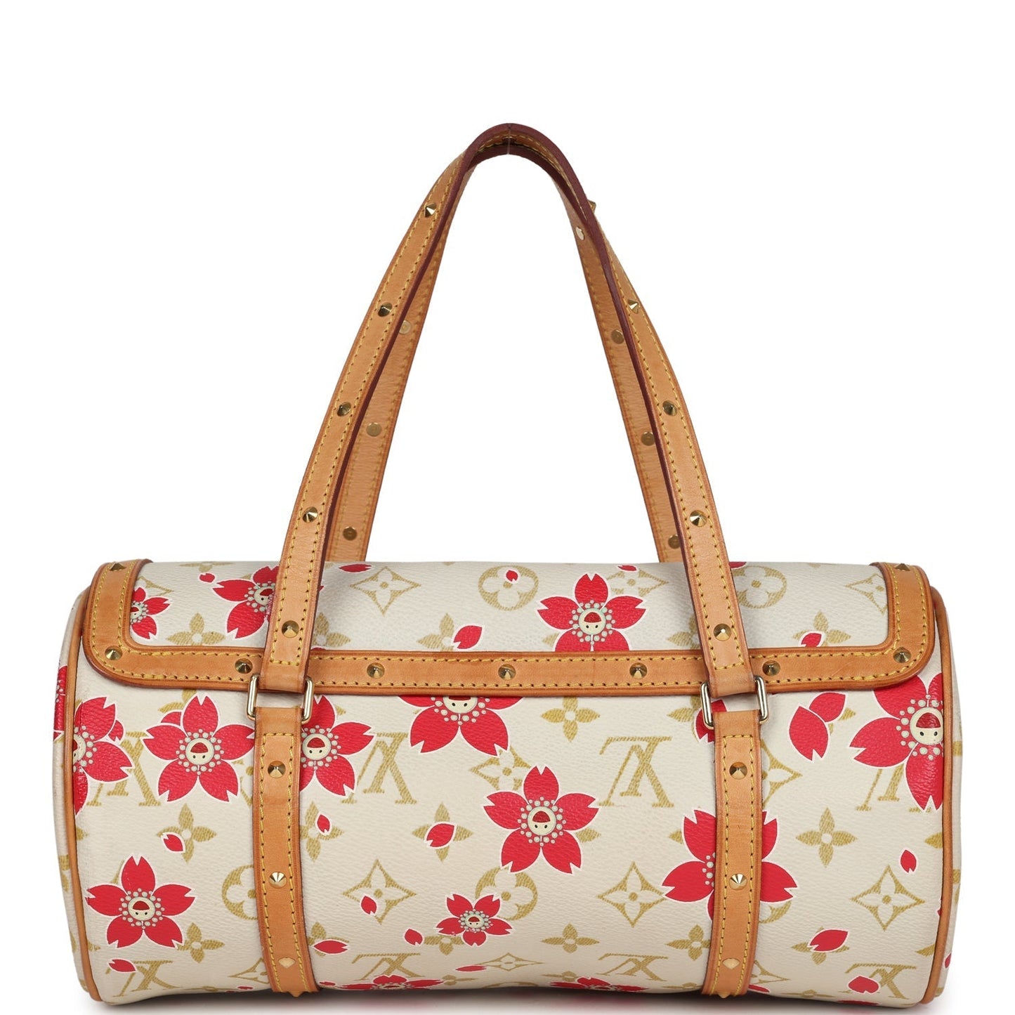Louis Vuitton Vintage X Takashi Murakami Red Cherry Blossom Papillon Gold Hardware
